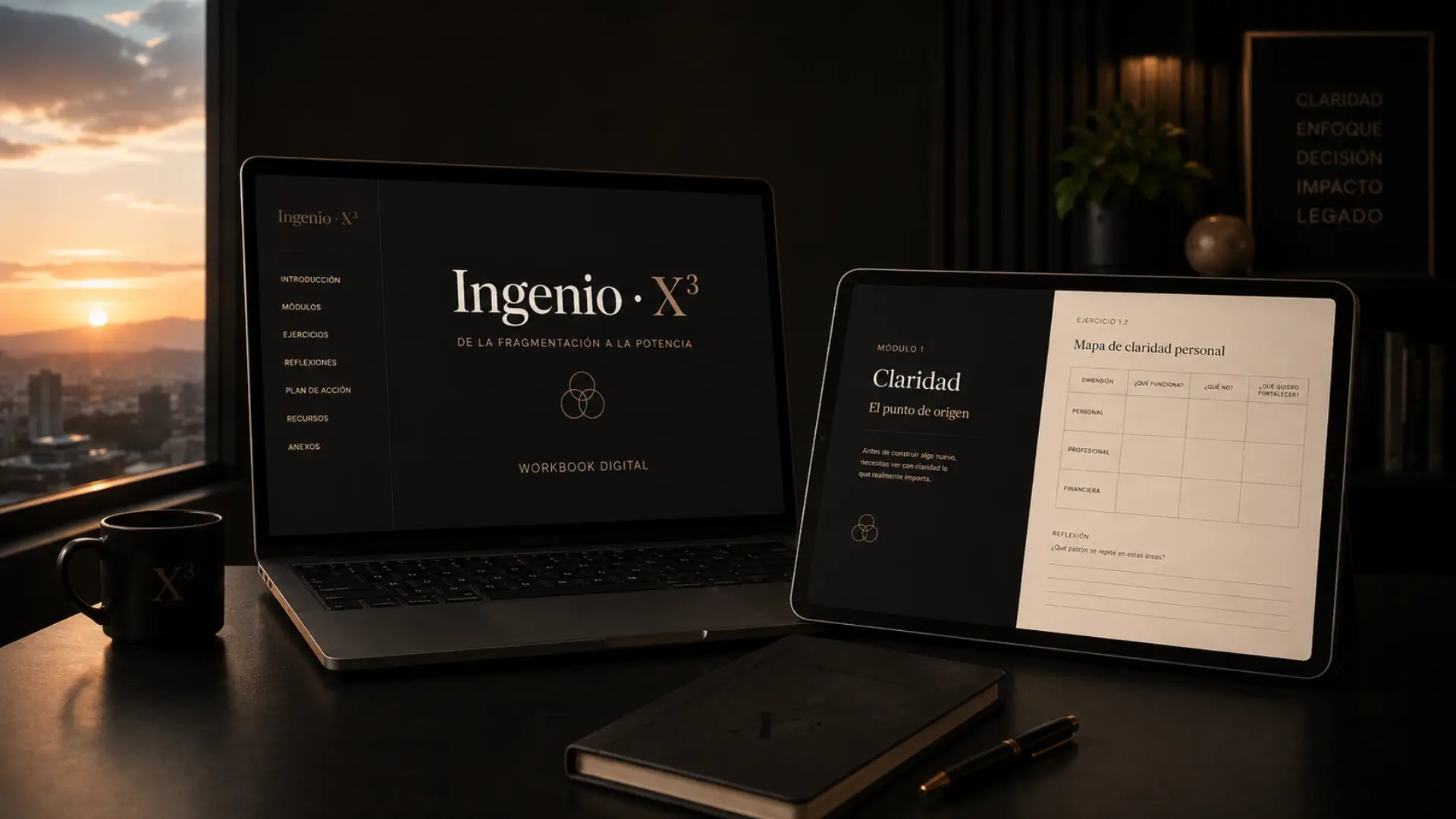 Workbook digital Ingenio X3 para completar y operar el sistema