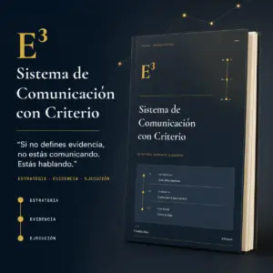 E³ - Protocolo para Comunicar con Estrategia, Evidencia y Ejecución