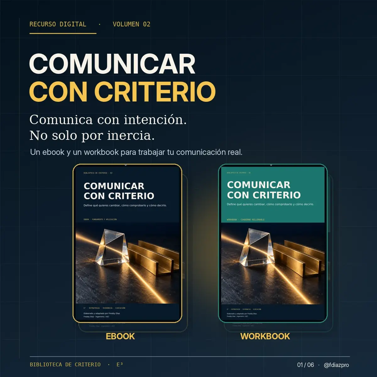 Mockup del recurso digital E³ Sistema de Comunicación con Criterio