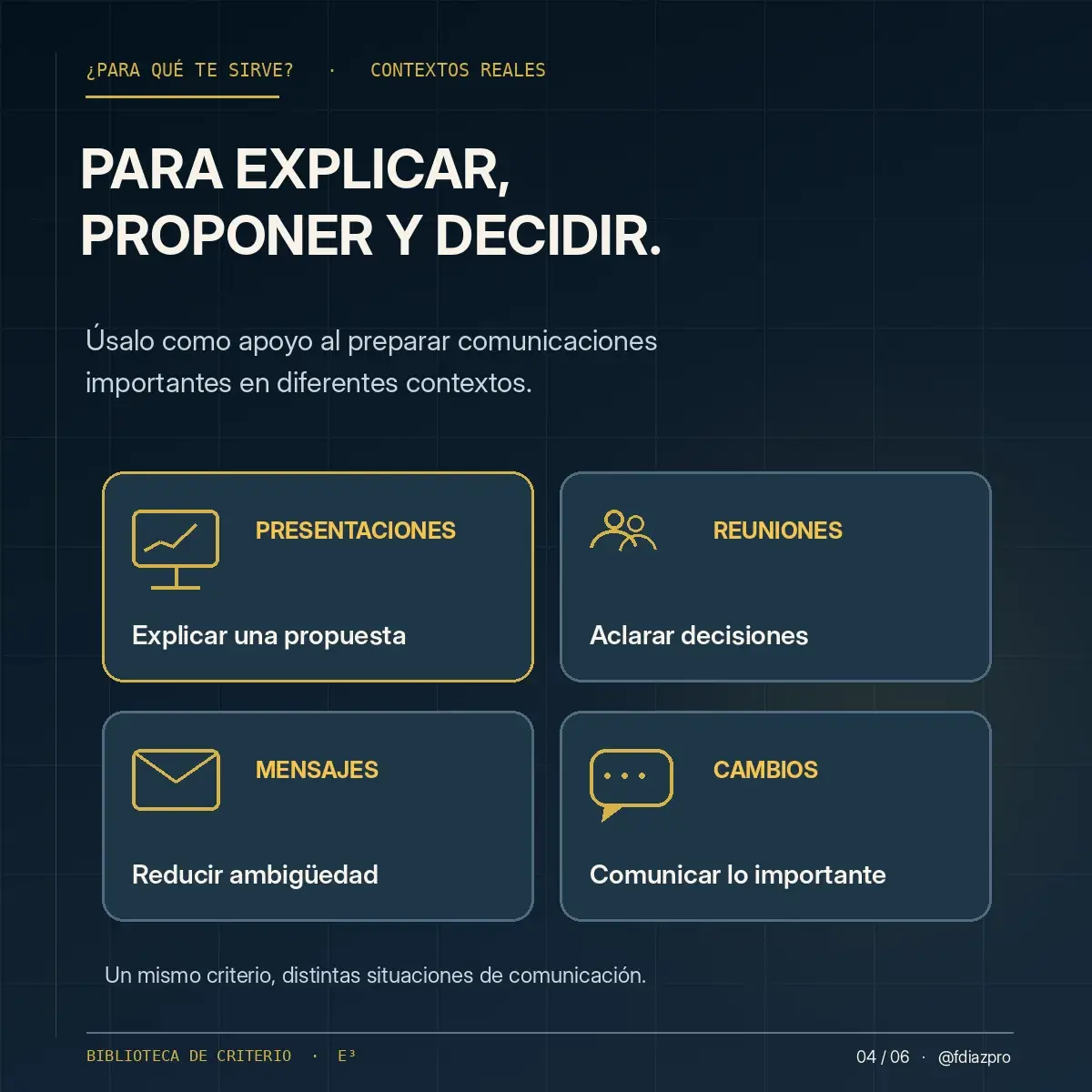 Las tres preguntas del sistema E³: estrategia, evidencia y ejecución